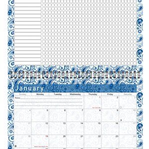 2027 Monthly Desktop/Wall Calendar/Planner - Habit Tracker - (Edition #021)